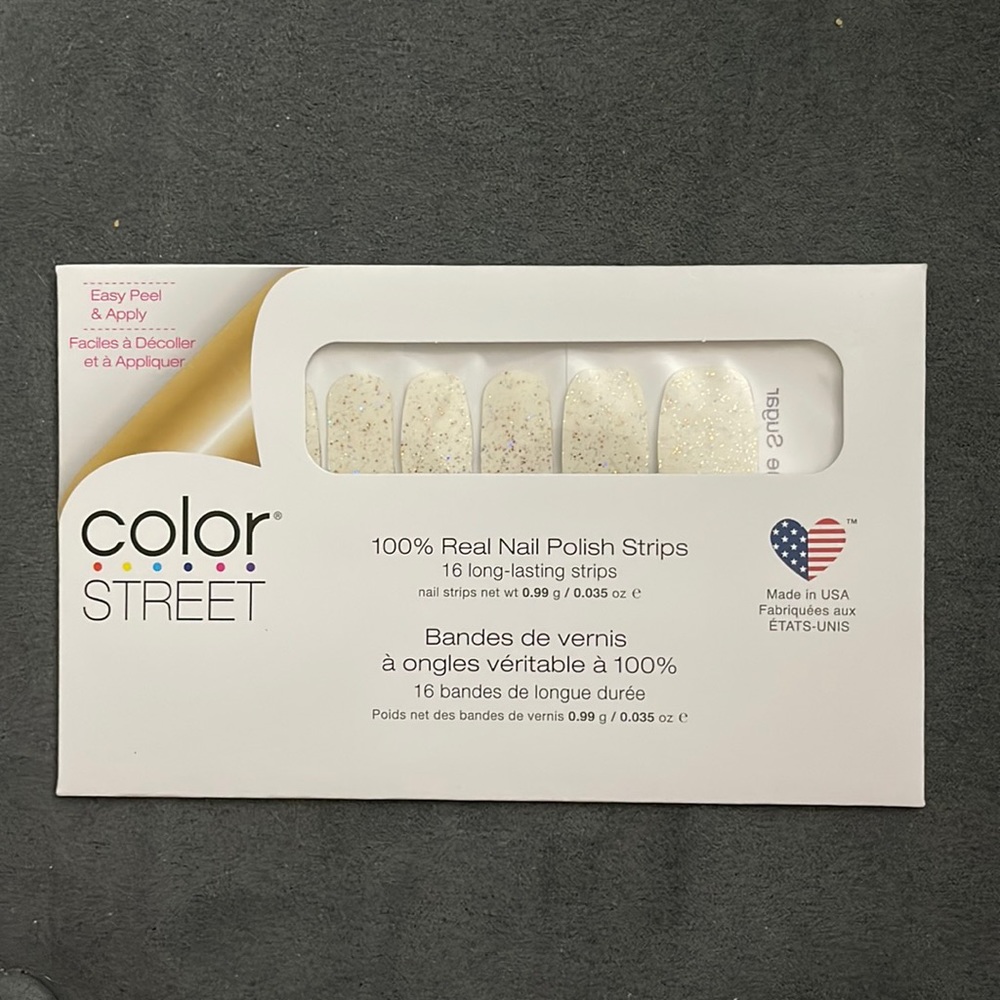 Color Street 100% Real Nail Polish Strips - Champagne Sugat